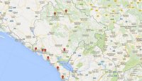 Карта Черногории с достопримечательностями